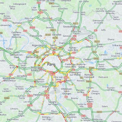 Paris Traffic Map
